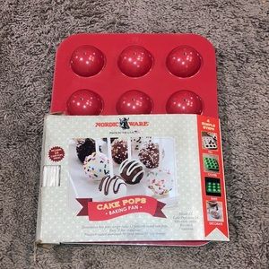 Nordic Ware Donut Hole & Cake Pop Pan Bakeware w/ Sticks